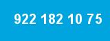 922 182 10 75 922 182 10 75